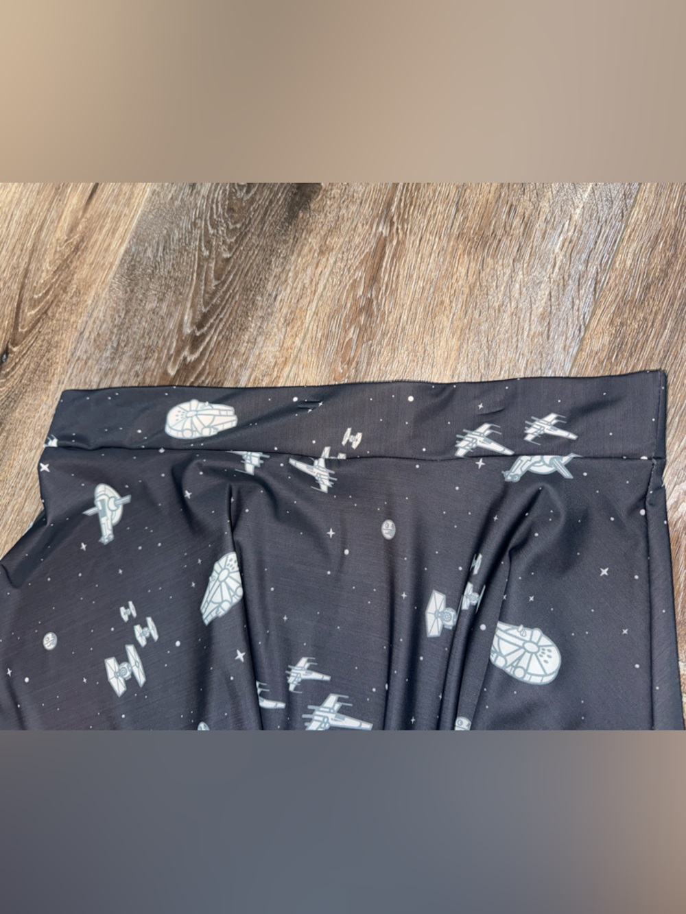 Star Wars Tee Fury Ship All Over Print Black and Gray Skater Skirt Size 3XL - Picture 4 of 9